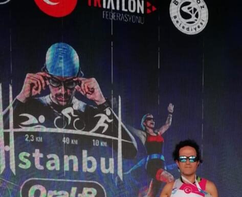 Sporcumuz İbrahim Çöp İstanbul Triatlon’unda