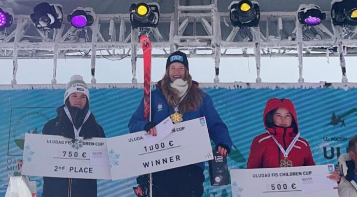 FIS Children CUP Uludağ`da sporcumuz Türk bayrağını dalgalandırdı.