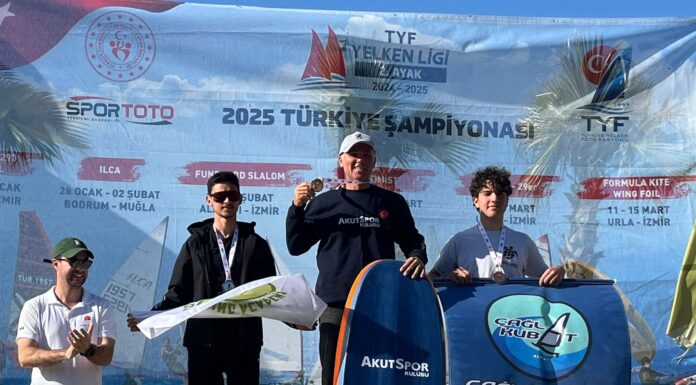 Wing Foil Türkiye Şampiyonu AKUT SK Sporcumuz Ejder GİNYOL